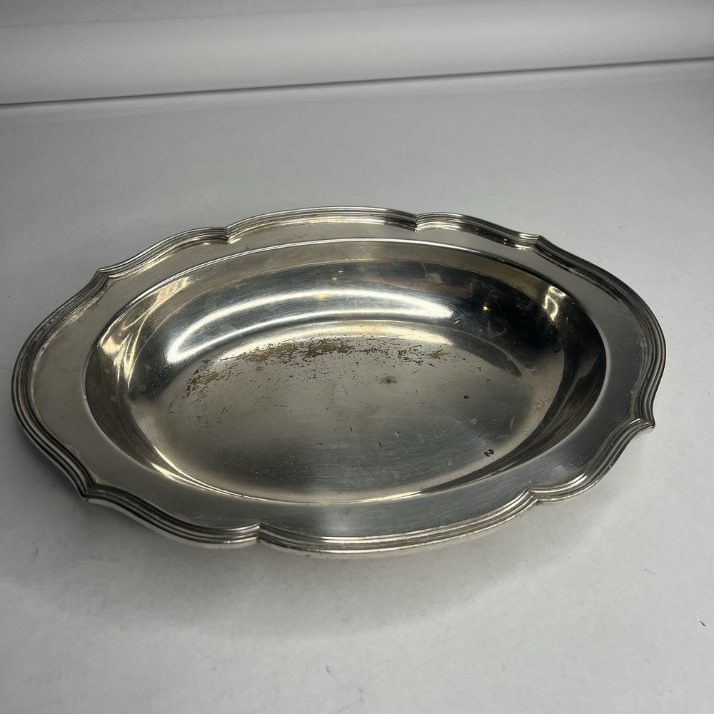 Antique Wallingford Co. Silver Plated Victorian 10" Oval Dish/Tray 3226N
